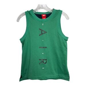 Nike Air BOYS NSW Jersey Mesh Tank Top Sleeveless Shirt Muscle Tee Large